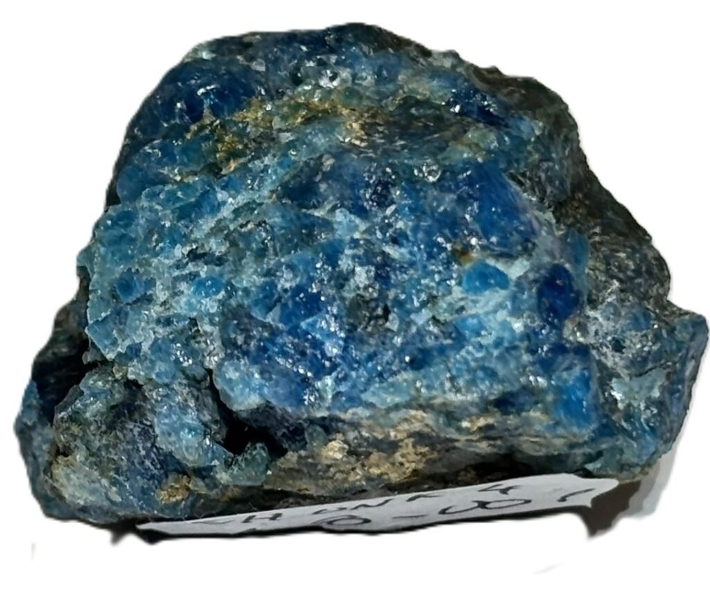 Blue apaite rough specimen sians emporium Blue apatite rough specimen