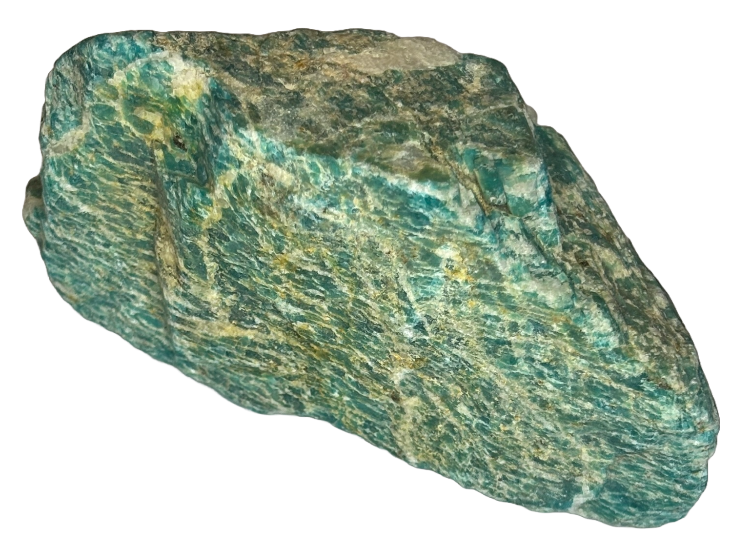 Amazonite rough ard 3 sians emporium Rough unpolished raw chunk of pale green amazonite crystal stone showcasing natural mineral textures