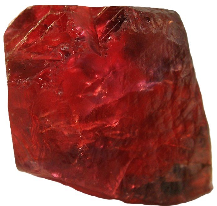 Natural uncut red ruby corundum specimen sians emporium Ruby specimen