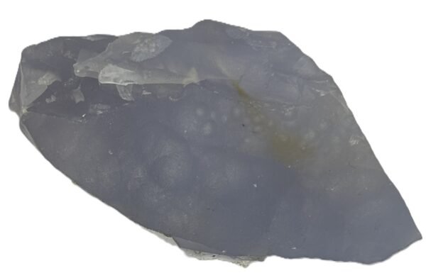 Blue lace agate bla 31 sians emporium Rough natural blue lace agate freeform specimen featuring soft blue banding and an exposed sparkling druzy quartz crystal in matrix rock