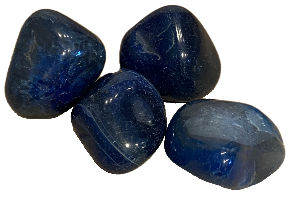 Small blue group of agate tumble stone sians emporium Small blue group of agate tumble stone