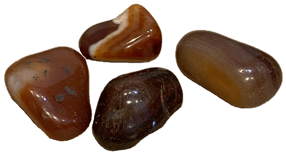 Group of small brown agate tumble stone sians emporium Group of small brown agate tumble stone