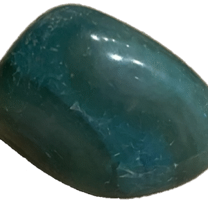 Small green banded agate tumble stone