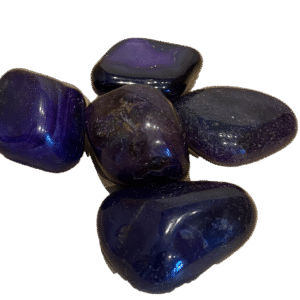 Small purple agate group tumble stone