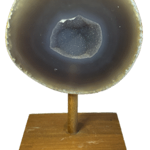 Half agate nodule on a stand 3