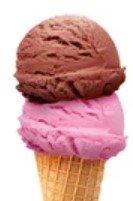 2 scoop ice cream