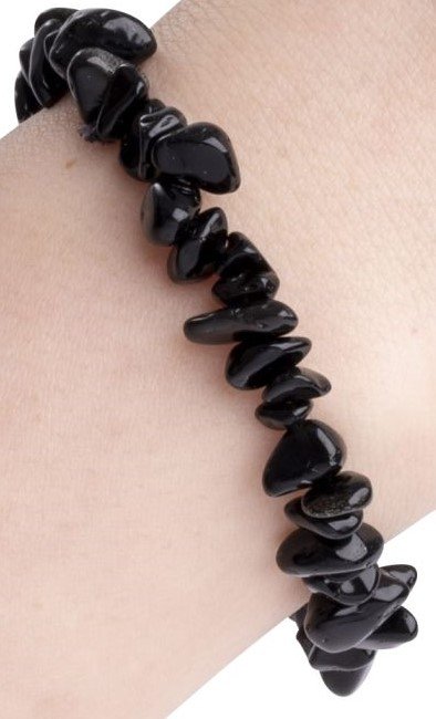 Black obsidian bracelet 2 sians emporium Black obsidian bracelet 2