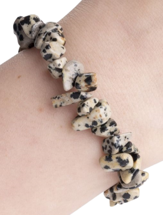 Dalmatian jasper bracelet 2 sians emporium Dalmatian jasper bracelet 2