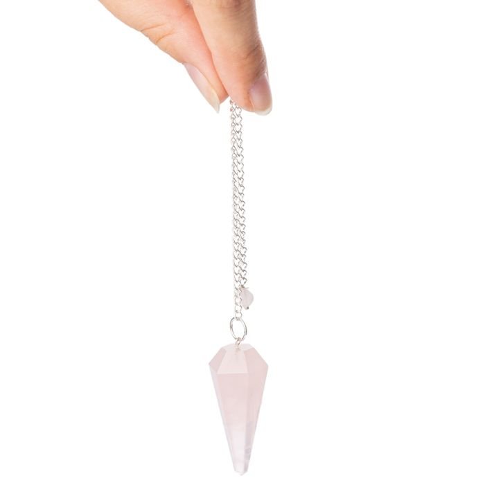 Rose quartz pendulum 2 sians emporium Rose quartz pendulum 2