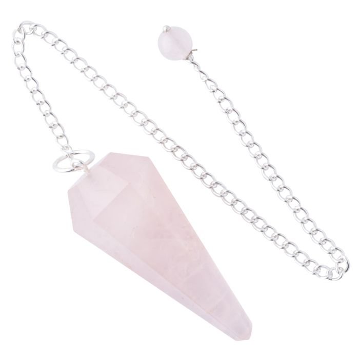 Rose quartz pendulum sians emporium Rose quartz pendulum