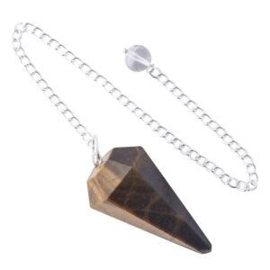 Tigers eye pendulum sians emporium Tigers eye pendulum