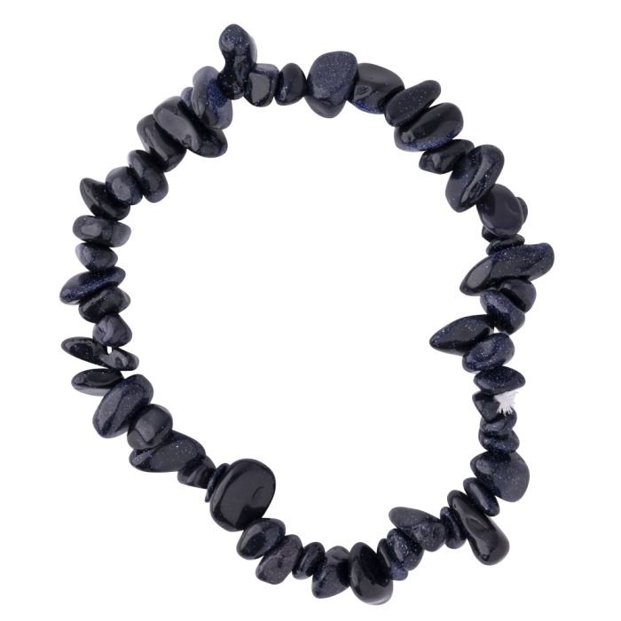 Blue goldstone bracelet 1 sians emporium Blue goldstone bracelet 1