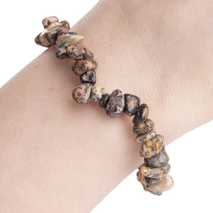 Leopardskin jasper bracelet 2 sians emporium Leopardskin jasper bracelet 2