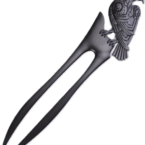 Viking crow hair pin