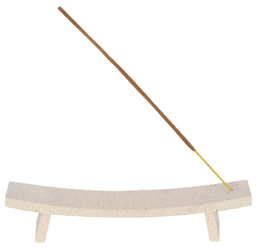 Cream speckle incense ash catcher a sians emporium Cream speckle incense ash catcher b