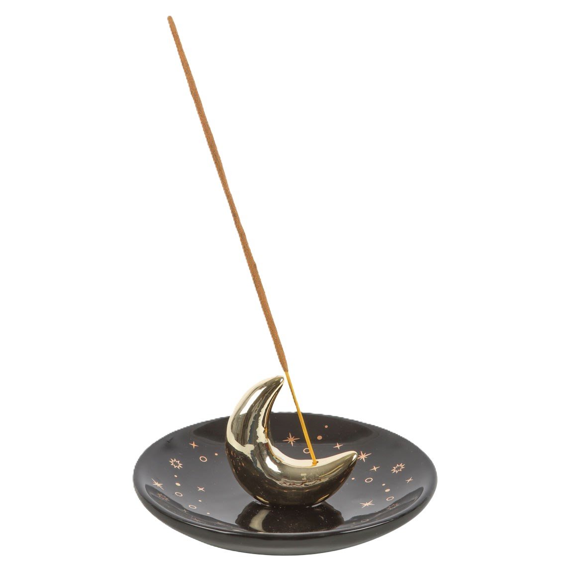 Crescent moon incense stick burner a sians emporium Crescent moon incense stick burner