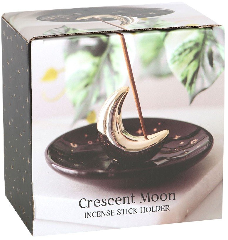 Crescent moon incense stick burner c sians emporium Crescent moon incense stick burner