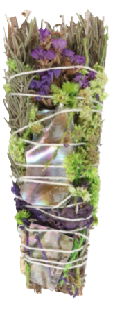 Rosemary Lavender and Abalone Smudge - Siop Sian Rosemary Lavender and Abalone Smudge