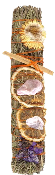 Rosemary lavender and orange smudge