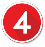 Number 4 sians emporium Red circular badge labeled with the number 4 step 4