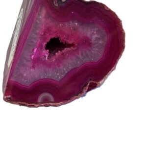 Agate 19 1 sians emporium Pink agate half geode 19 1
