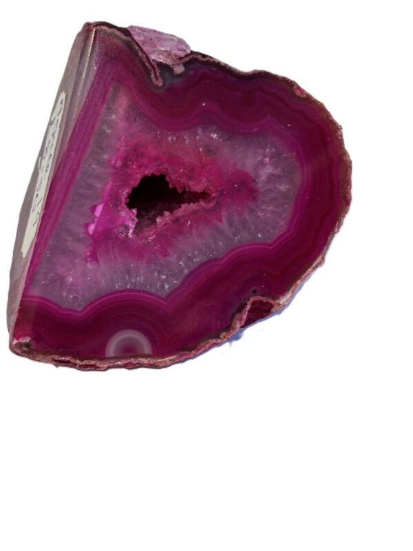 Agate 19 1 sians emporium Pink agate half geode 19 1