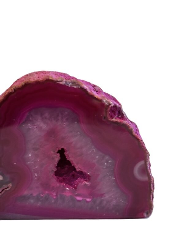 Agate 19 5 sians emporium Pink agate half geode 19 5