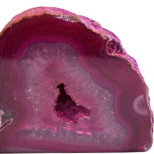 Agate 19 6 sians emporium Pink agate half geode 19 6