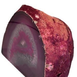 Pink agate half geode 4 4