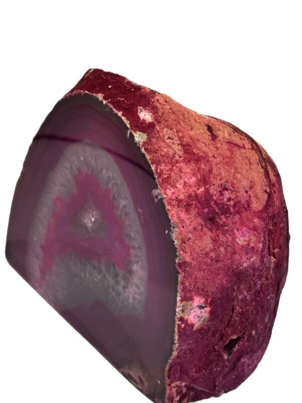 Pink agate 4 4 sians emporium Pink agate half geode 4 4