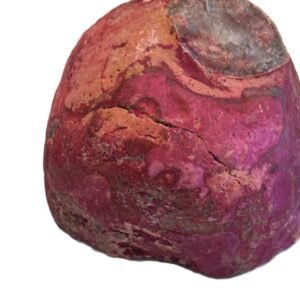 Pink agate half geode 4 2