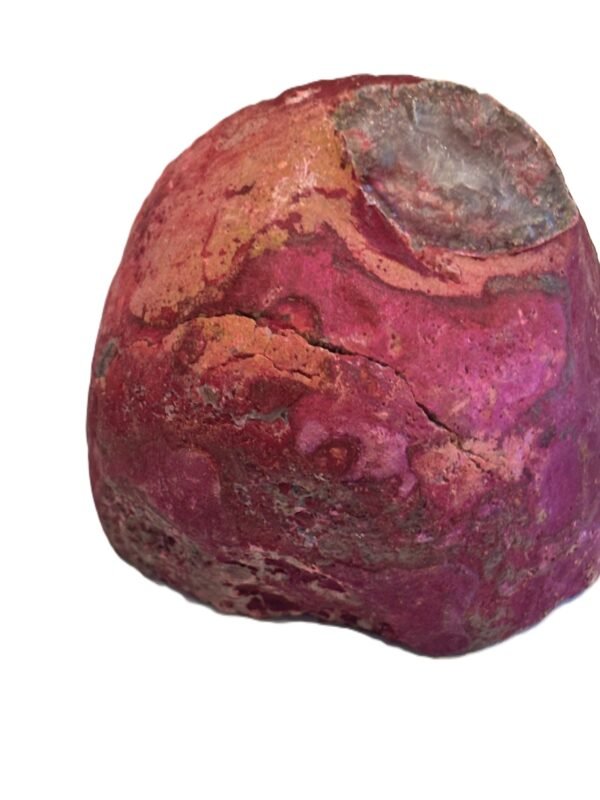 Pink agate 4 2 sians emporium Pink agate half geode 4 2
