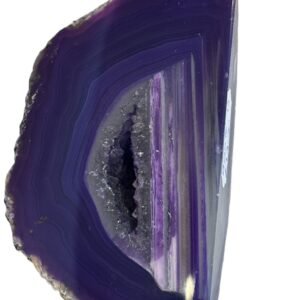 Purple agate 13 2 sians emporium Purple agate quarter geode 13 2