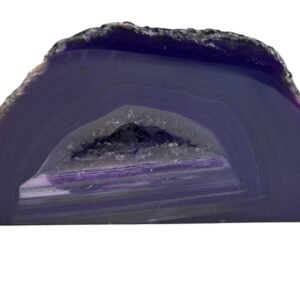 Purple agate 13 3 sians emporium Purple agate quarter geode 13 3