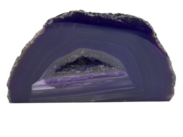 Purple agate 13 3 sians emporium Purple agate quarter geode 13 3