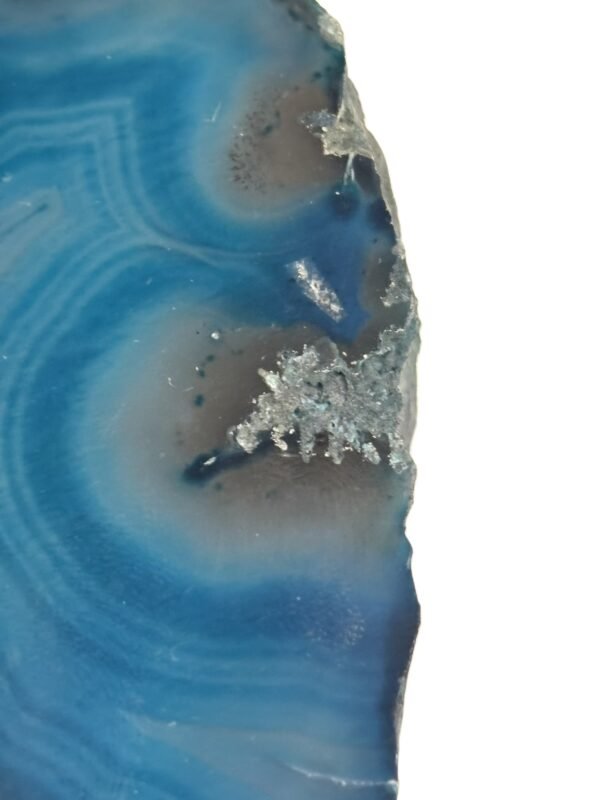 Blue agate 7 3 sians emporium Blue agate half geode 7 3