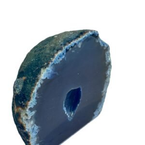 Blue agate 8 2 sians emporium Blue agate half geode 8 2