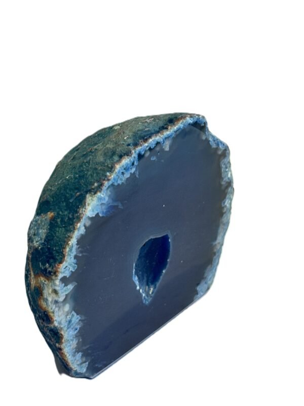 Blue agate 8 2 sians emporium Blue agate half geode 8 2