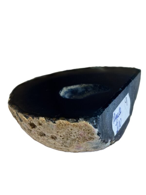 Blue agate 9 3 sians emporium Blue agate half geode 9 3