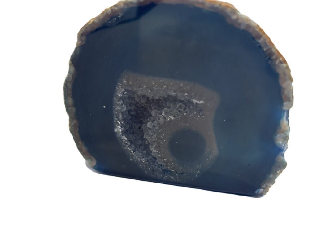 Blue agate 10 1 sians emporium Blue agate half geode 10 1