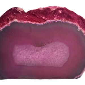 Pink agate 5 1 sians emporium Pink agate half geode 5 1