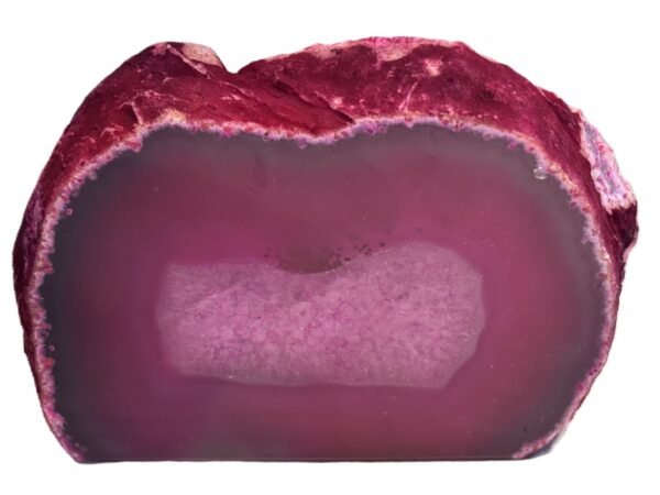 Pink agate 5 1 sians emporium Pink agate half geode 5 1