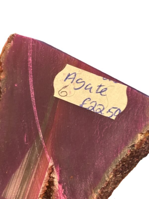 Pink agate 6 1 sians emporium Pink agate half geode 6 1