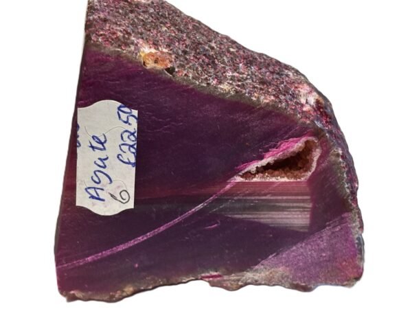 Pink agate 6 2 sians emporium Pink agate half geode 6 2