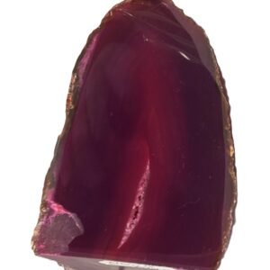 Pink agate half geode 6 3