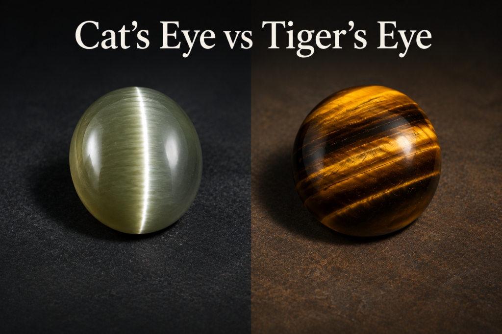 A cats eye v tigers eye sians emporium Cat's Eye vs Tiger's Eye