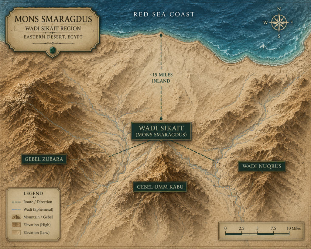 Topical map of wadi sikait in egypt sians emporium Topical map of wadi sikait in egypt