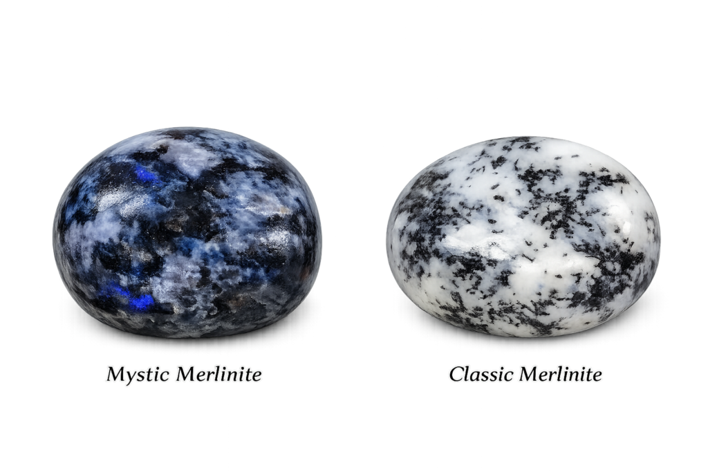 Mystic merlinite and classic merlinite