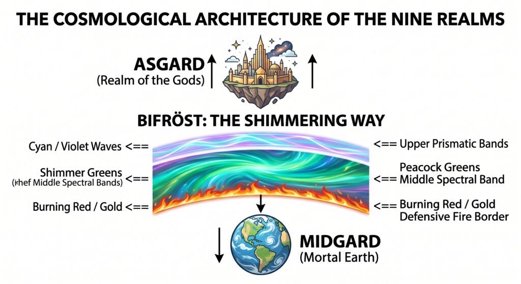 Norse mythology bifrost cosmology diagram